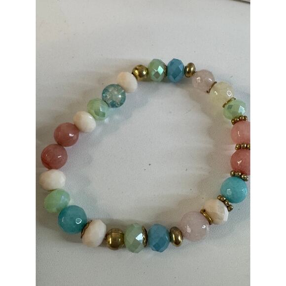 Hand made stretch multi color bracelet.￼￼6.5” - Picture 3 of 3